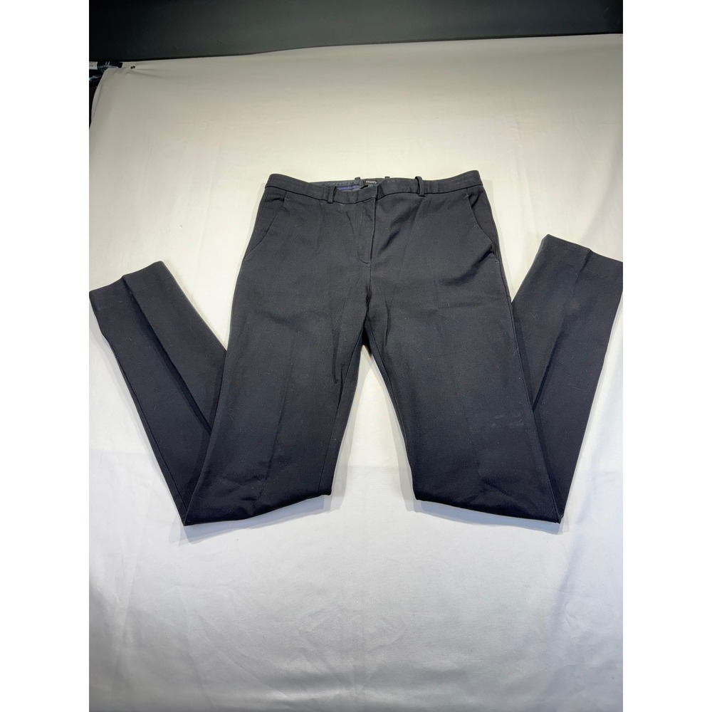 Theory Hartsdale B New Bistretch Black Slim Straight Leg Dress Pants Womens 6